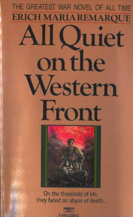 book titled All Quiet on the Western Front
